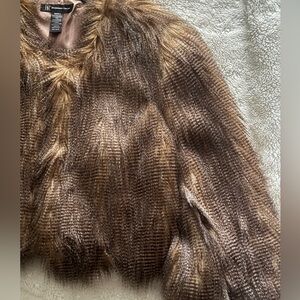 INC International Concepts Brown Teddy Jacket